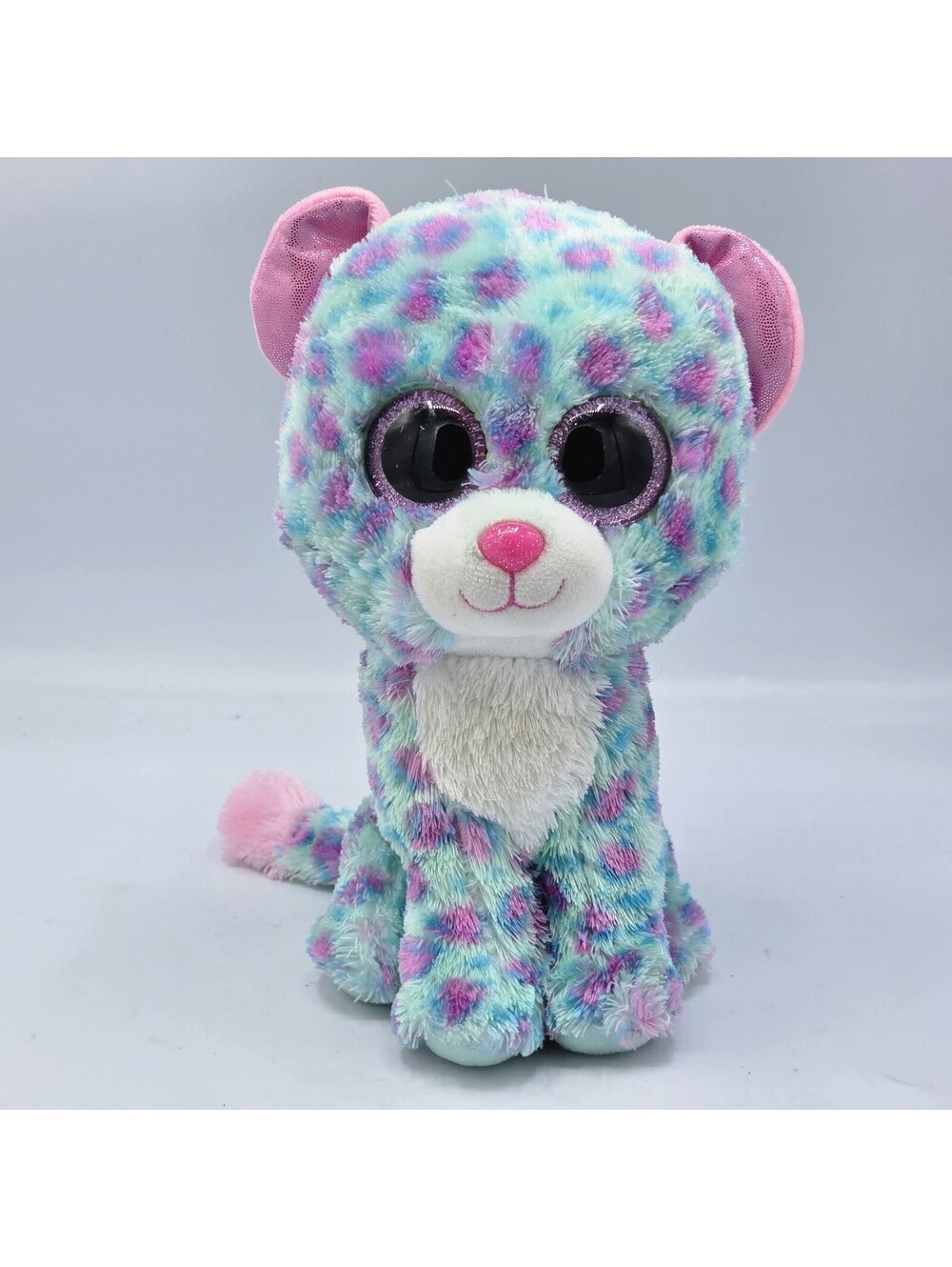 Ty Beanie Boos💜SYDNEY THE LEOPARD CAT Claire's Exclusive 9" MEDIUM